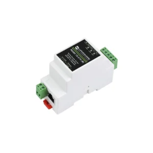 Waveshare Industrial Serial Server, RS485 to RJ45 Ethernet, TCP/IP to Serial, Rail-Mount Support