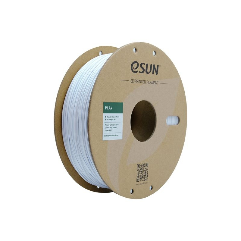 eSUN PLA+ 1.75mm 3D Printing Filament 1kg-Cold White