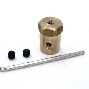 6mm Hex coupling for Robot Smart Car Wheel 18mm Length