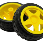 65mm Robot Wheel for BO Motors (Yellow)